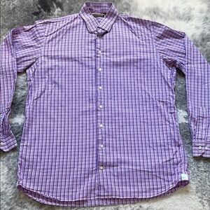 Purple Checkered Men's Shirt